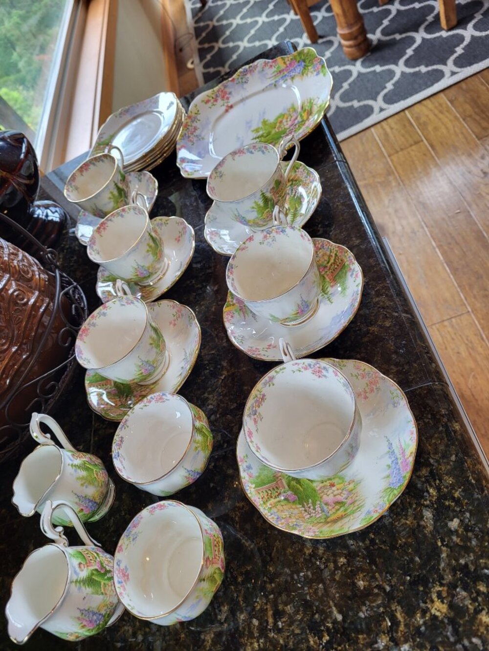 Large Lot of Royal Albert China Kentish Rockery see details for all the pieces!!